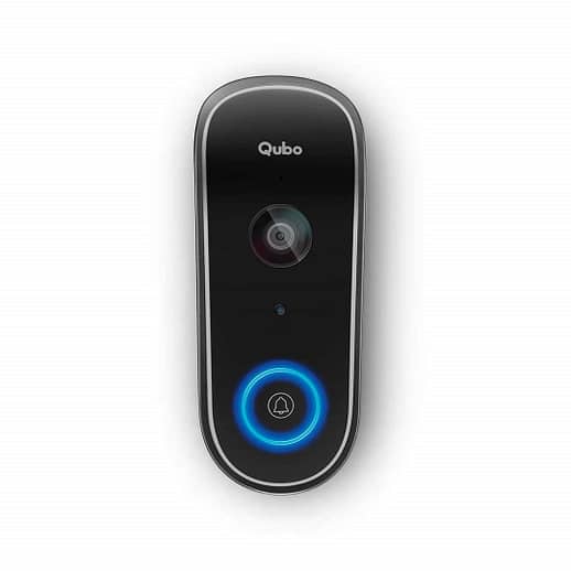 Qubo Smart WiFi Wireless Video Doorbell from Hero Group | Instant Visitor Video Call on Phone | Intruder Alarm System | 1080P FHD Camera | 2-Way Talk | Works with Alexa & Google | 36 Chime Tunes