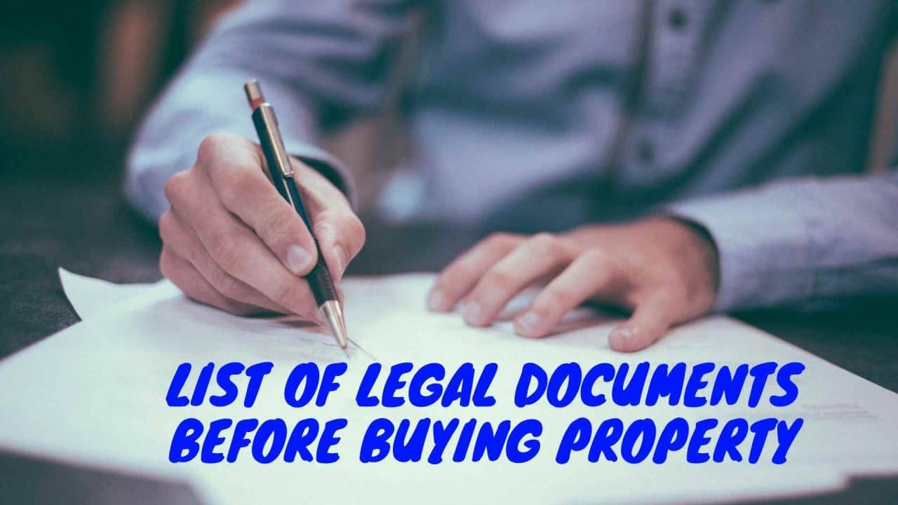 Legal Documents to check before buying a house